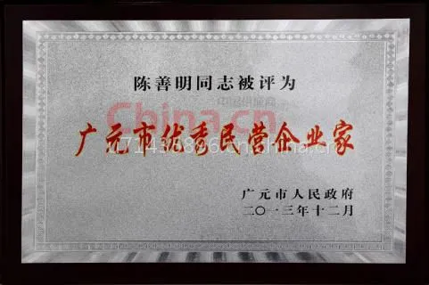 广元市优秀民营企业家