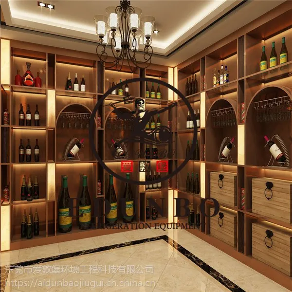 定制恒温酒柜玫瑰金酒柜来图定做酒柜设计定制酒店酒柜