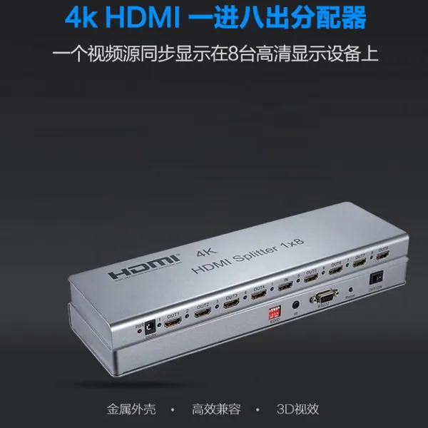 ��Ӧ������������HDMI������1��8�� ֧��IR 8·���ӷ����� ֧��HDCP 1��8��Ƶ������