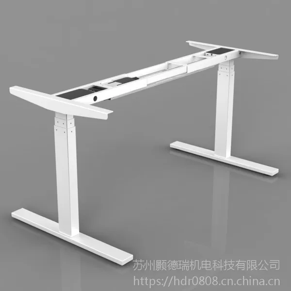 苏州颢德瑞A10电动升降金属桌架学生站立式书桌职员可调节高度办公桌老板桌智能升降家用餐桌