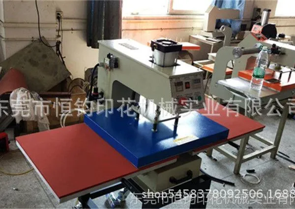 豹纹印花料皮革 手袋箱包革 鞋材帽子 书包料 人造革仿皮面料气动双工位烫画机半自动烫画机