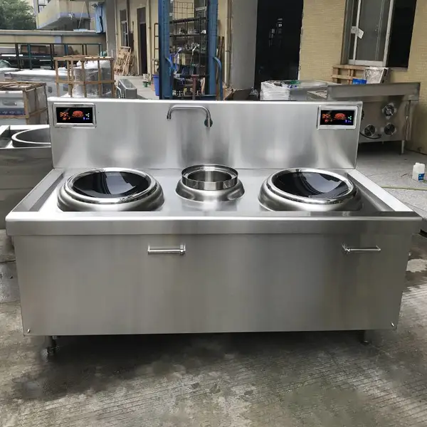 双眼电灶/双头炒锅酒店用的多少钱/12KW/15千瓦/十千瓦