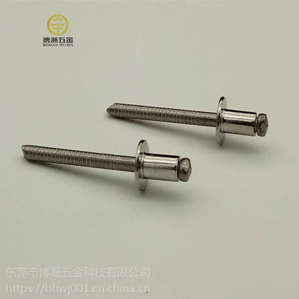 GB12618-2006 不锈钢抽芯铆钉4.8X22|开口型扁圆头拉钉