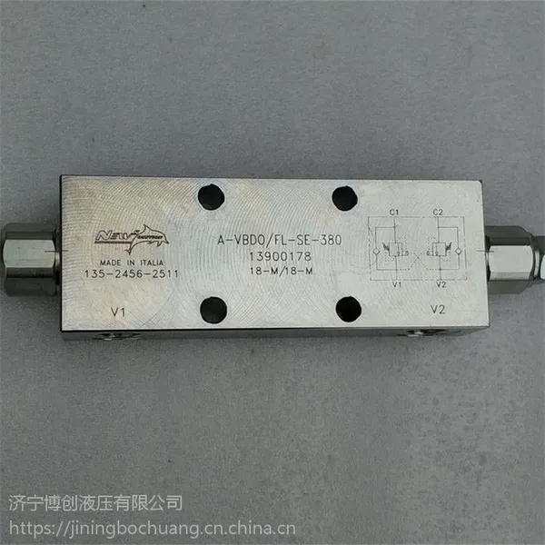旋挖钻机液压配件桅杆油缸平衡阀双向板式平衡阀A-VBDO/FL-SE13900179法兰连接