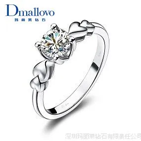 Dmallovo(玛丽莱钻石)结婚对戒定制之Marry me系列18K金婚戒