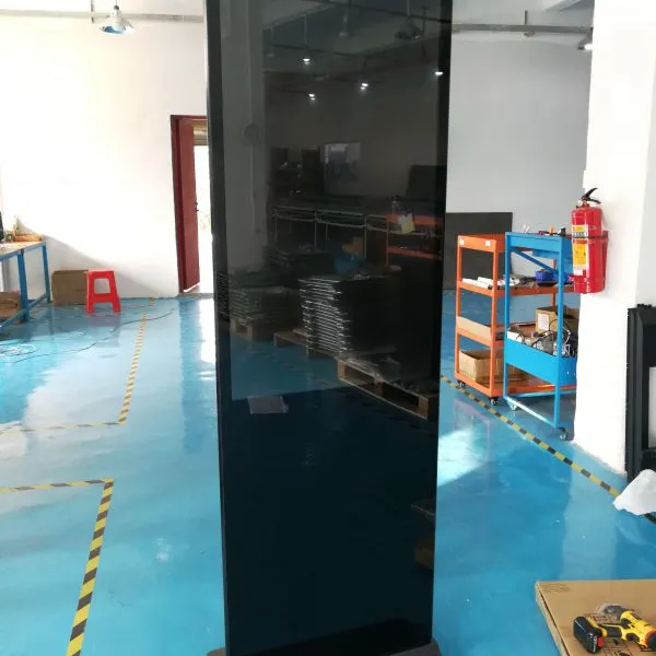 深圳研星微55寸落地网络版全黑广告机带信息发布后台远程管理液晶刷屏广告机