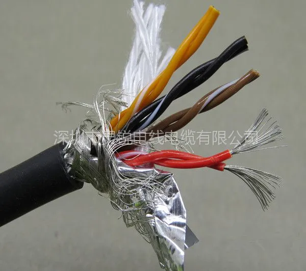 8芯拖链电缆 伺服机电高柔性机器人拖链电缆TRVV8*0.3mm2 PUR拖链电缆