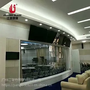 江玻6+6mm单向可视玻璃 观摩室玻璃 观察室单面镜