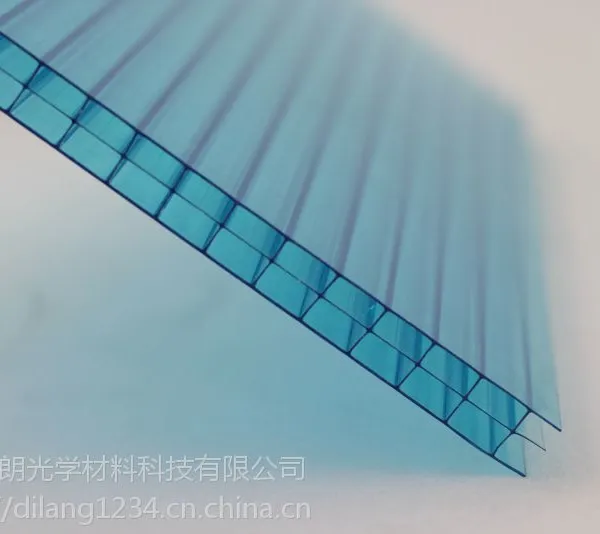 8mm湖蓝色中空阳光板厂家直销-无锡帝朗