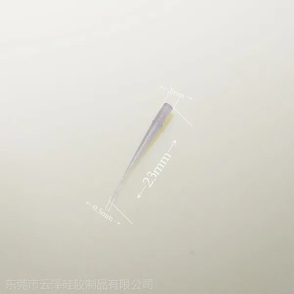 厂家直销定制0.5x2x23耐高温硅胶胶塞天然环保硅橡胶堵头