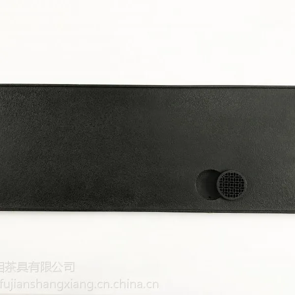 供应茶盘上相 2017新品 窗花系列茶盘 玄青石茶盘黑色