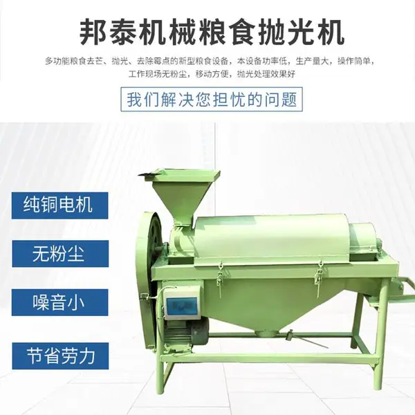 黑豆专用抛光机-鸽粮除尘抛光机