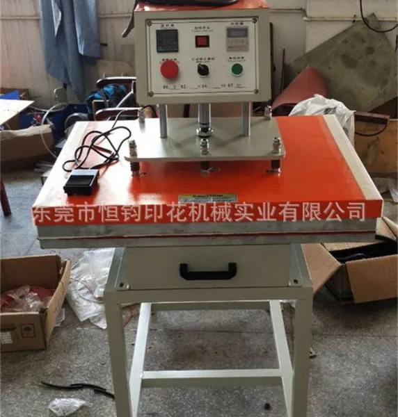 单工位平板印花机_t恤平压机抱枕压烫机手动印花机40*60T恤印花机