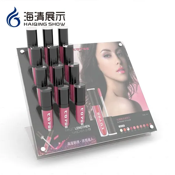 定制 口红架化妆品陈列架精品展示架笔架子亚克力口红架有机玻璃陈列架