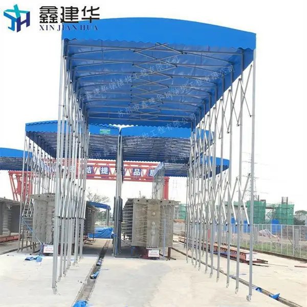 唐山迁西县大型活动雨棚布 移动仓储雨篷 工地简易施工帐篷尺寸订做