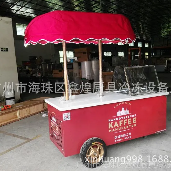 冰友牌冰棒冰棍移动花车冰激凌车雪糕柜展示柜厂家直销