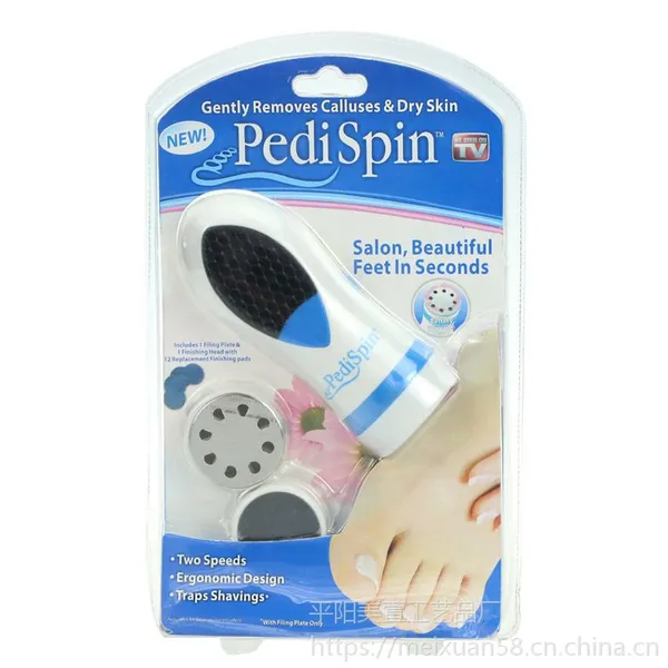 厂家直销 新款磨脚皮器 PediSpin 去死皮器 电动磨脚器