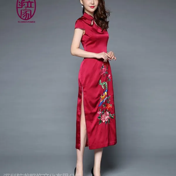 供应:女装定制,大码女装,定制旗袍 旗袍价格 女装价格 中式唐装 刺绣旗袍