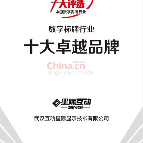 十大卓越品牌