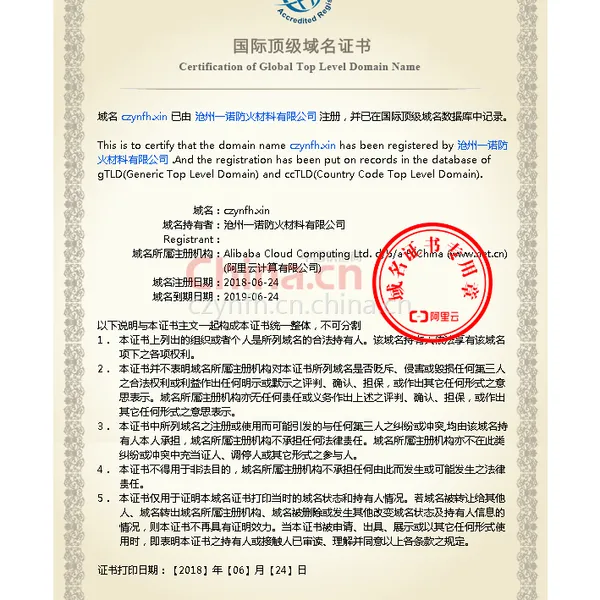 国际顶级域名证书