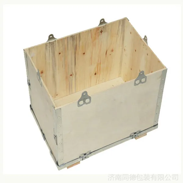 【济南同德包装供应】出口免熏蒸钢边箱,胶合板木箱,钢带包装箱,可拆卸木箱