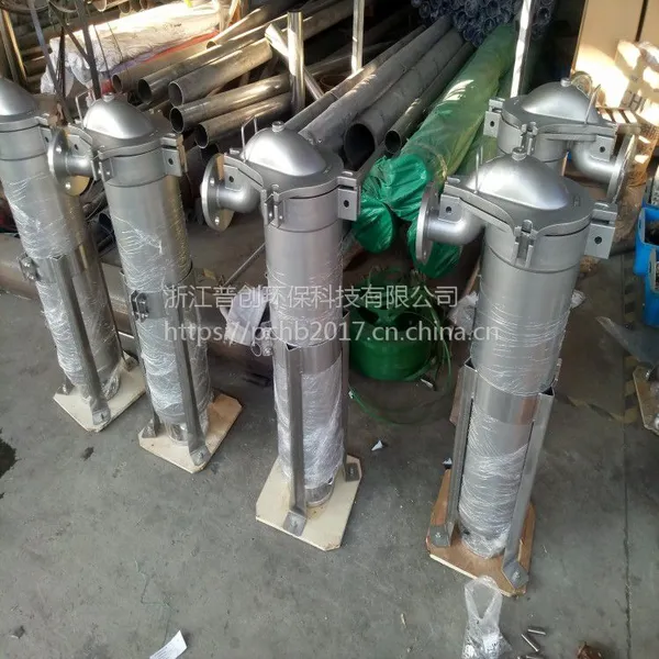 不锈钢304顶入式过滤器、1号高效过滤设备、表面喷砂