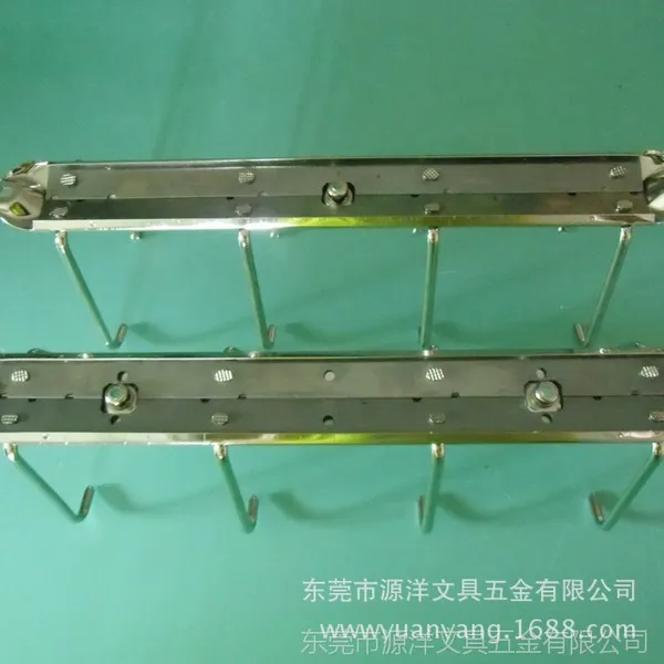【源洋订做】4孔五金夹子||活页四个鸡眼孔夹子||金属文件夹配件
