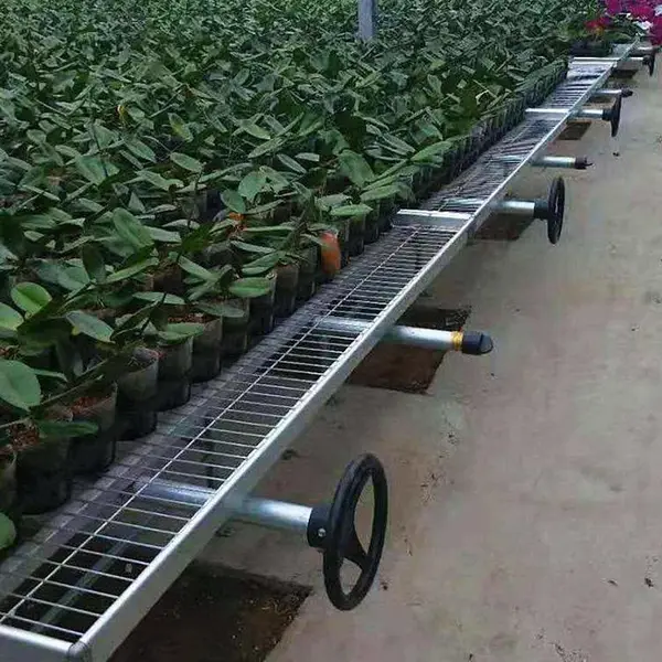 温室移动育苗床的检验以-安装-汉明设备厂