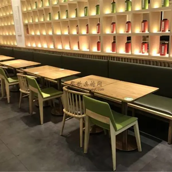 东莞港式茶餐厅家具定做,北欧时尚餐厅卡座沙发来图定制