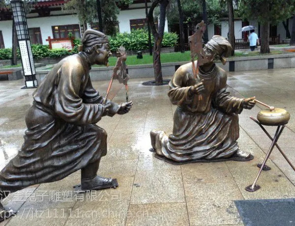 武汉美陈雕塑 商场动漫雕塑 玻璃钢雕塑厂家 仿铜人物雕塑