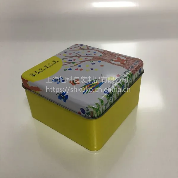 方铁盒彩印马口铁茶叶罐零钱糖果储物盒定制马口铁盒