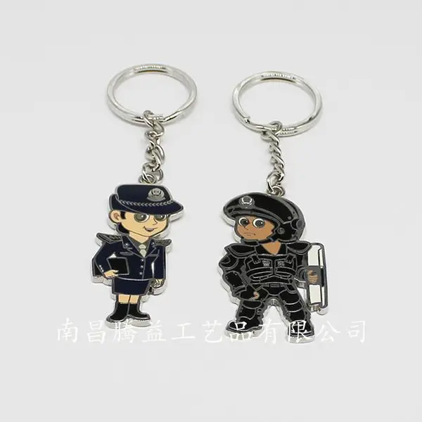仿珐琅做工钥匙扣 -礼品工艺纪念章定制厂家