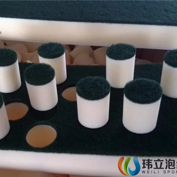 东莞厂家供应地暖管道清洗海绵柱 管道海绵射弹