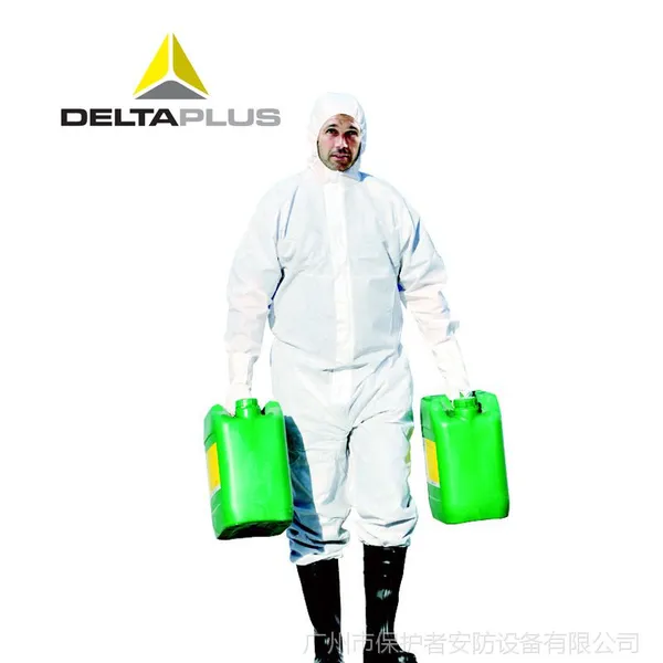 代尔塔406215连体防护服 限次型无纺布防化服 透气防尘服