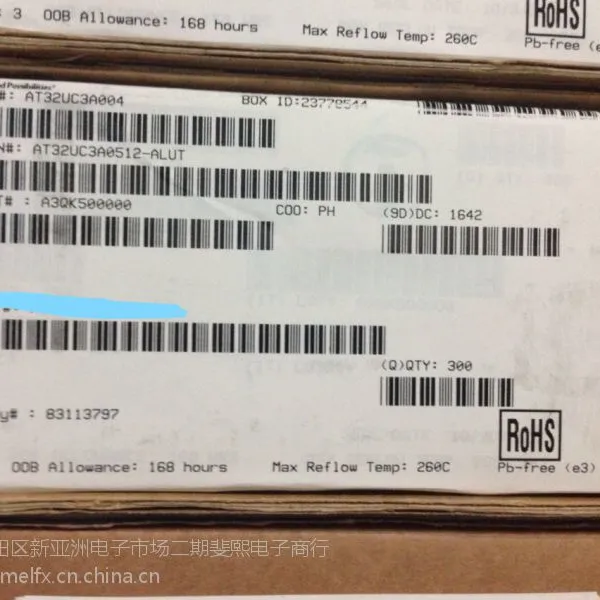 供应ATMEL存储器AT32UC3A0512-ALUT/全新原装正品深圳斐熙电子现货特价热卖中