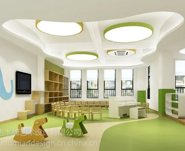 专注儿童空间,幼儿园设计哪家高大上贵阳幼儿园室内设计,蓝色木棉