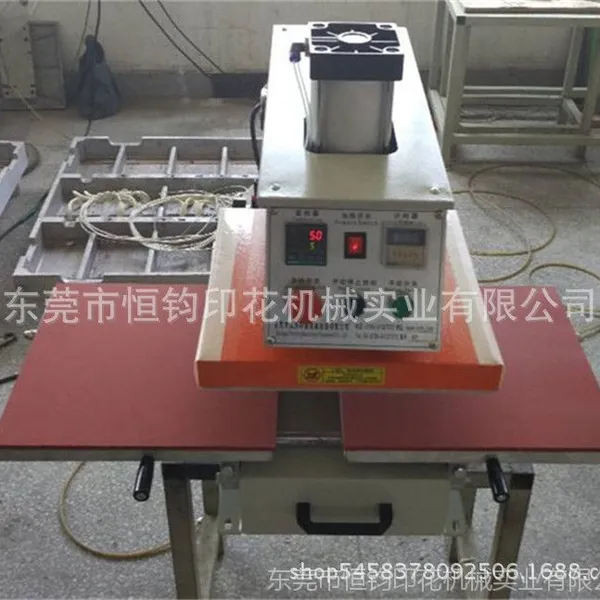 气动双工位烫画机***礼服烫钻 DIY服装辅料玻璃水钻 饰品烫图 衣领