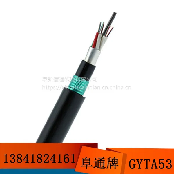 层绞式GYTA53-36B1光纤 36芯地埋重铠光缆 铠装双护套国标光纤