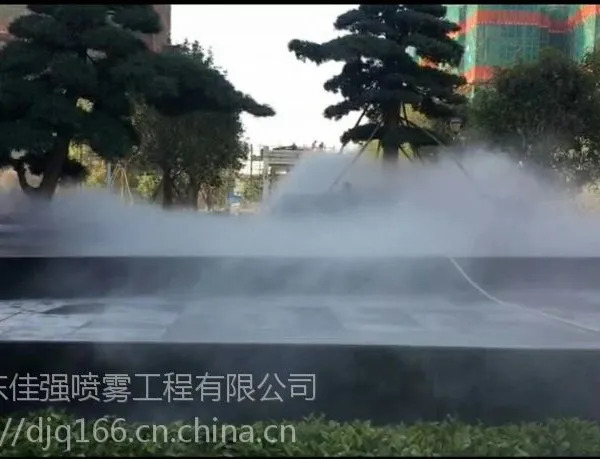 湖南长沙花园人造雾商业街冷雾装置工程