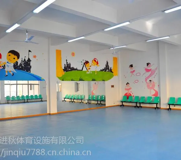 供应幼儿园PVC塑胶地板 PVC地板卷材 固杰
