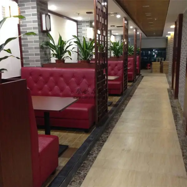 广州酒楼饭店餐桌椅卡座沙发定做,广州现代中式饭店家具制造商