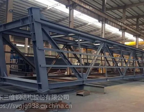 三维供应Q235皮带机走廊设备支架钢构件加工