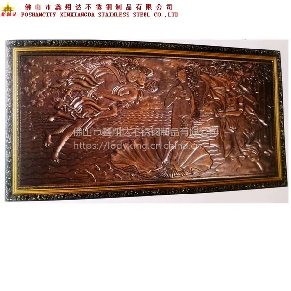 厅堂铝艺雕刻品加工 雕刻工艺艺术画 大型雕刻壁画厂家直销