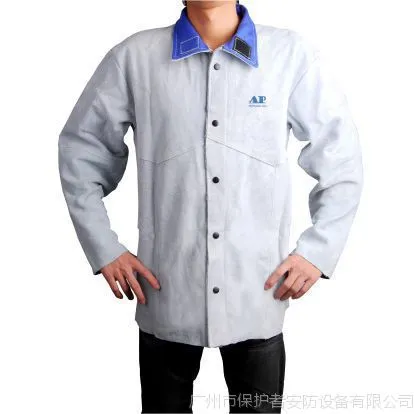 友盟AP-3130全皮焊接服 原色全皮上身焊服低价批发 