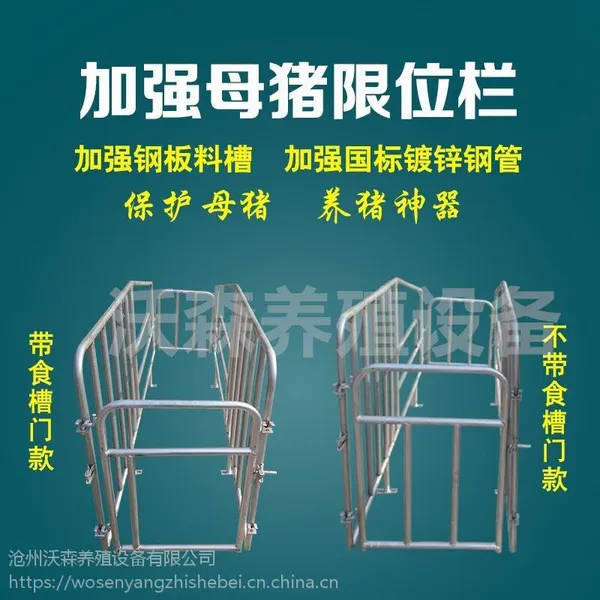母猪定位栏 限位栏 母猪分隔栏养猪设备国标镀锌管沃森自产自销
