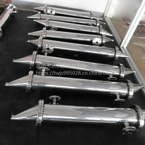 天沃厂家供应批发高品质不锈钢双管板换热器 卫生级换热器 316材质