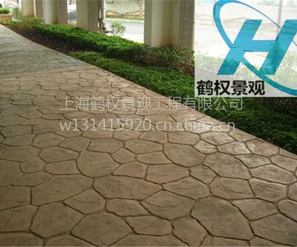 南昌混凝土压花地坪鹤权制作工程