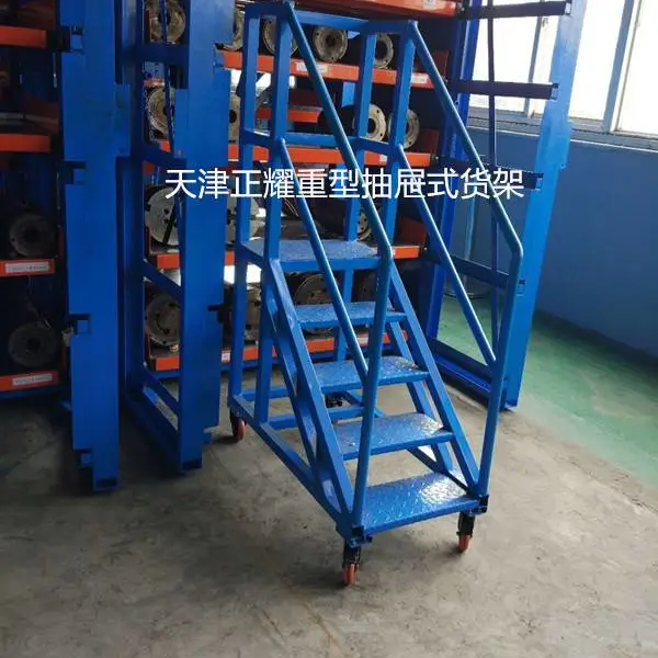 工装货架 抽屉式模具存放架使用图片 立体电机放置架
