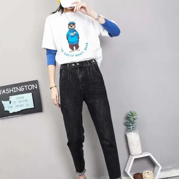 外贸牛仔背带裤女 2018精品杂款库存尾货清仓价处理修身女式牛仔裤