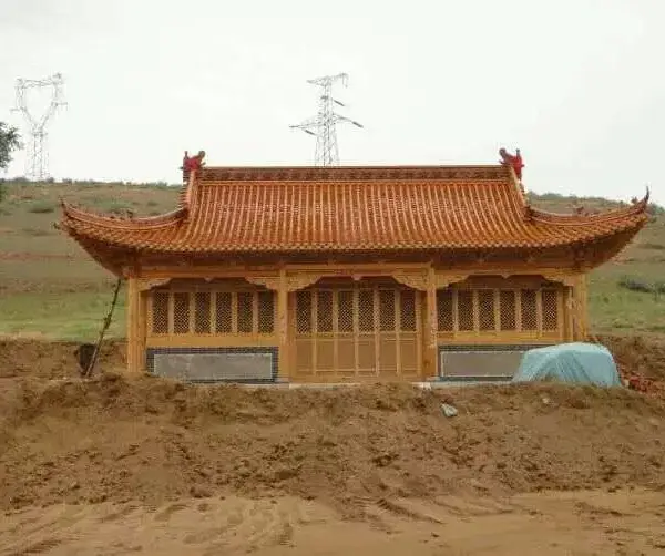 博古架厂家中式隔断防腐木花箱实木雀替